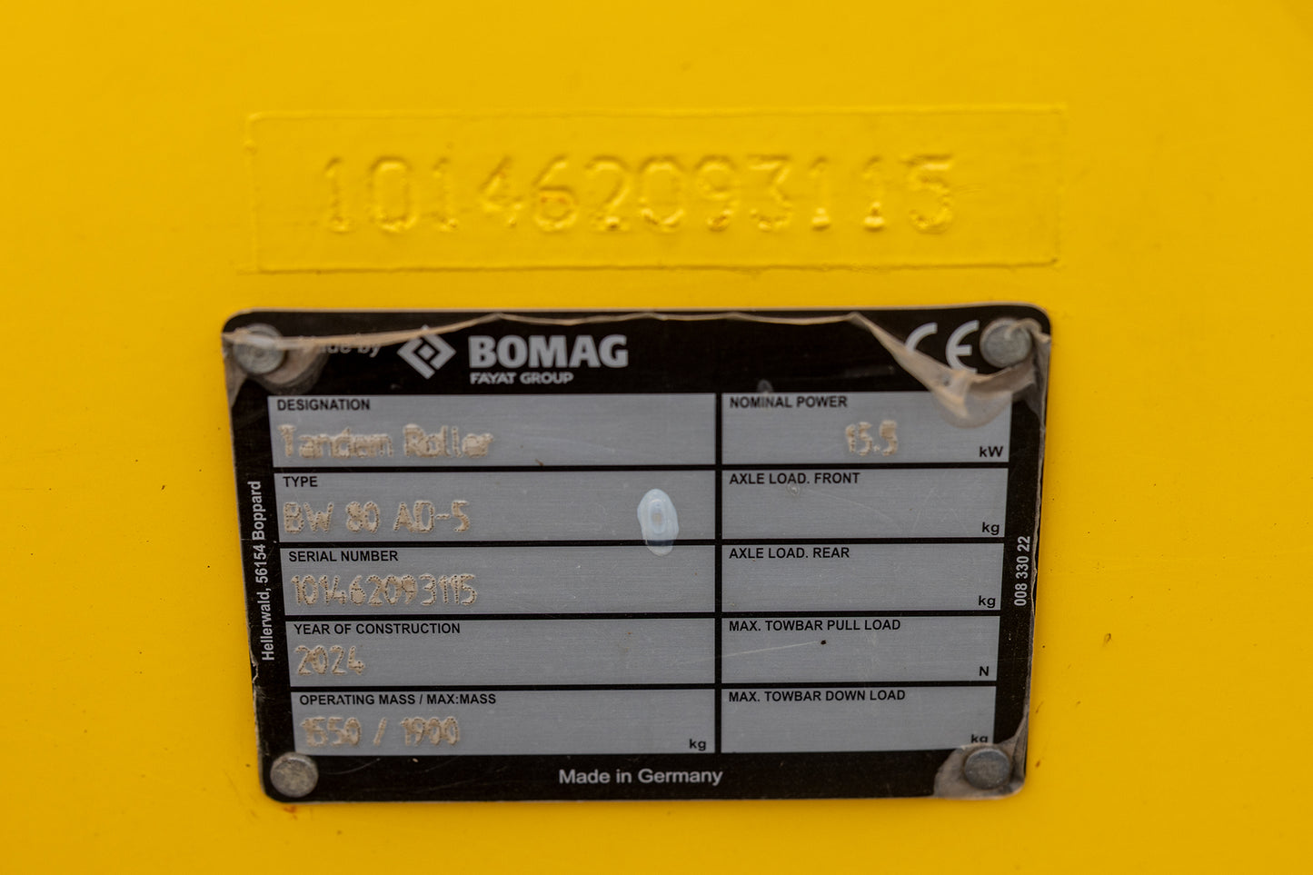 BOMAG BW 80 AD-5 - USED MACHINE