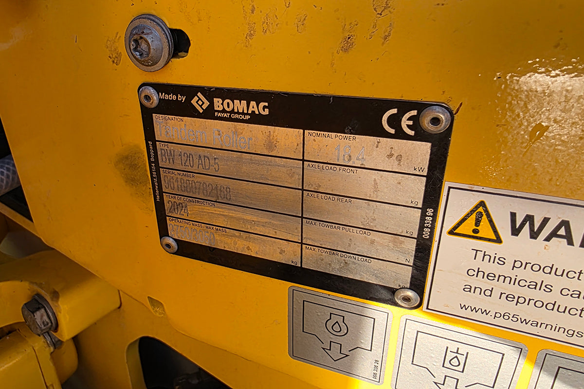 BOMAG BW 120 AD-5 (2024) - USED MACHINE