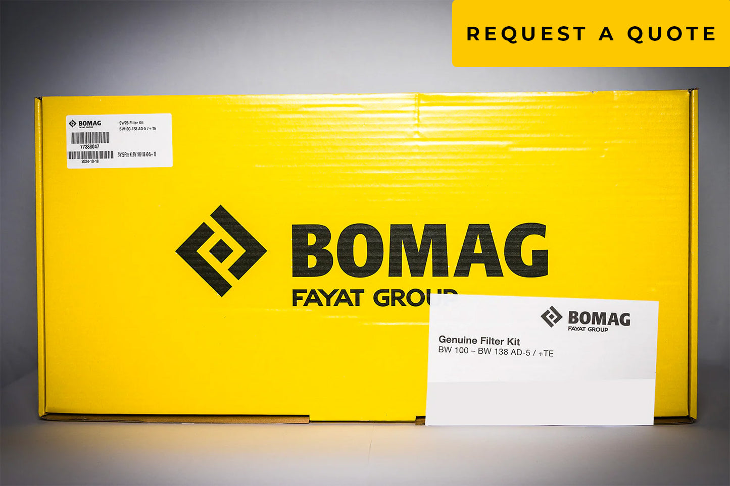 BOMAG BW 138 AD-5 Service Kit - Quote