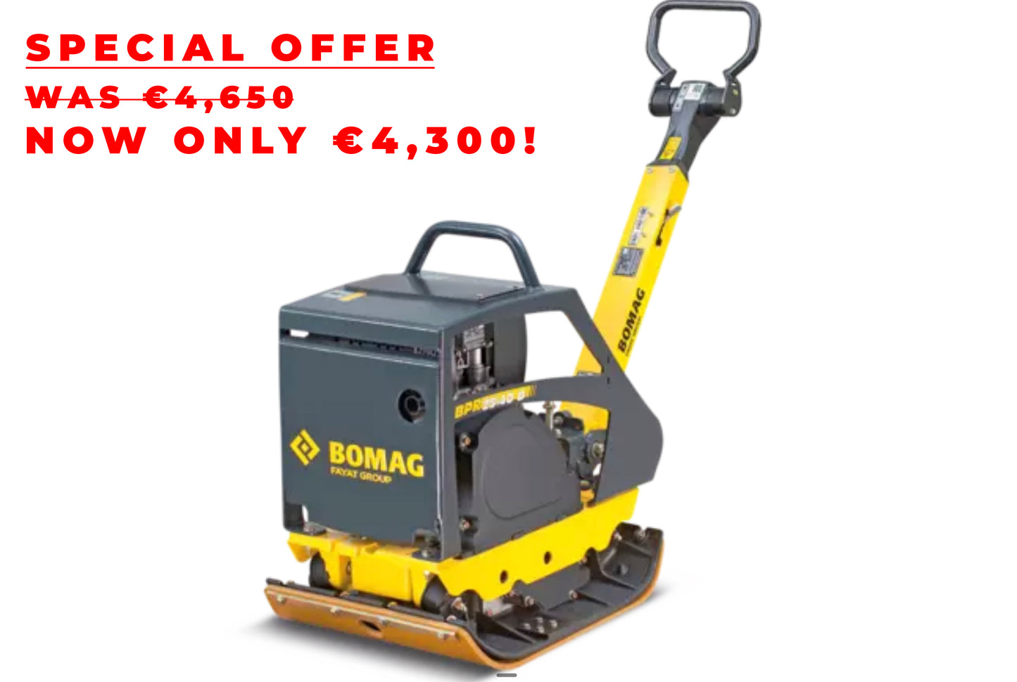 BOMAG BPR 25/50 D - REVERSIBLE VIBRATORY PLATE